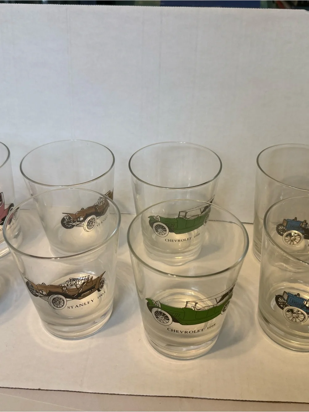 8 Vintage Automobile glasses.